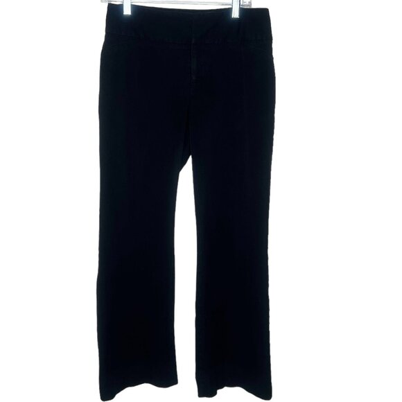 INC International Concepts Pants Womens Size 8 Bootcut Black Denim - Picture 1 of 3
